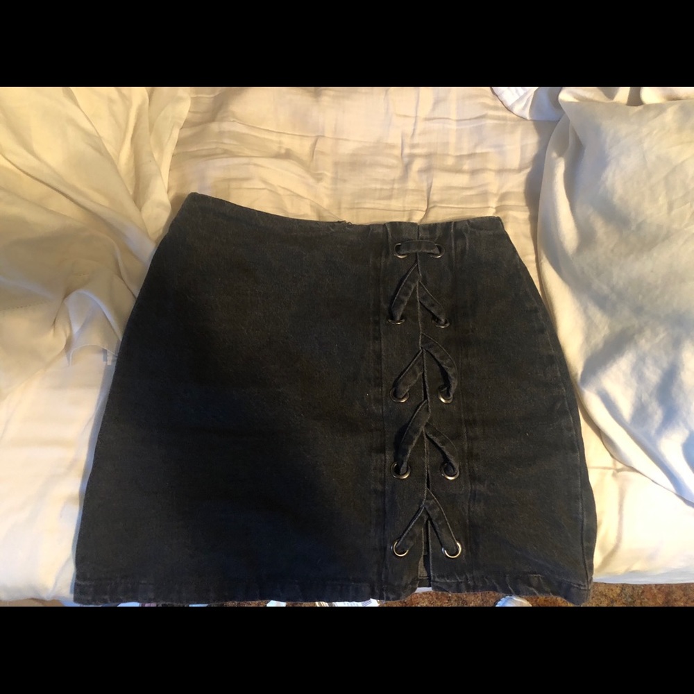Black Jean skirt mustard seed brand from Nordstrom